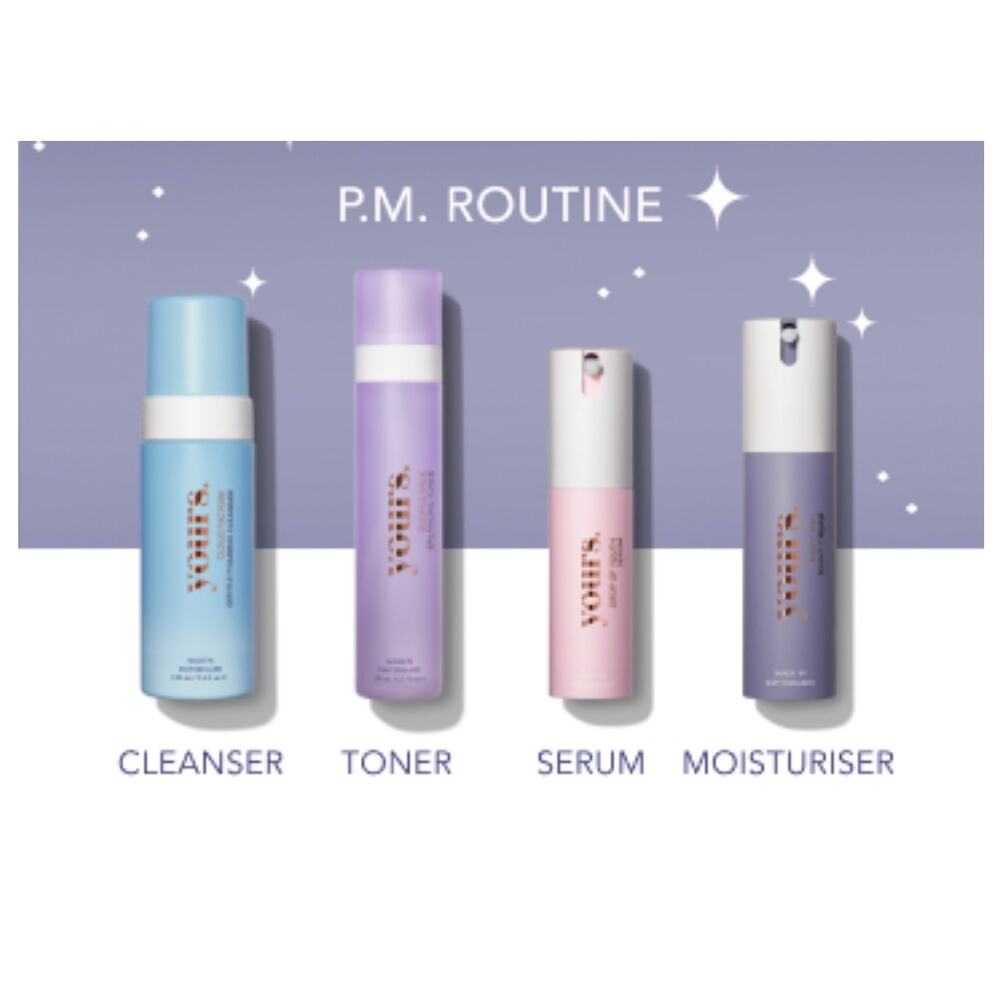 Yours Switzerland Skincare Bundle NIB Night Routine (Sold Out) Vegan Luxury Set